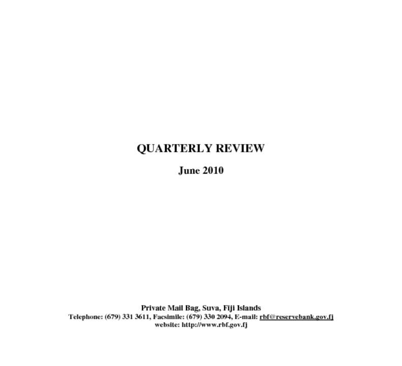 thumbnail of Quarterly Review (June 2010)