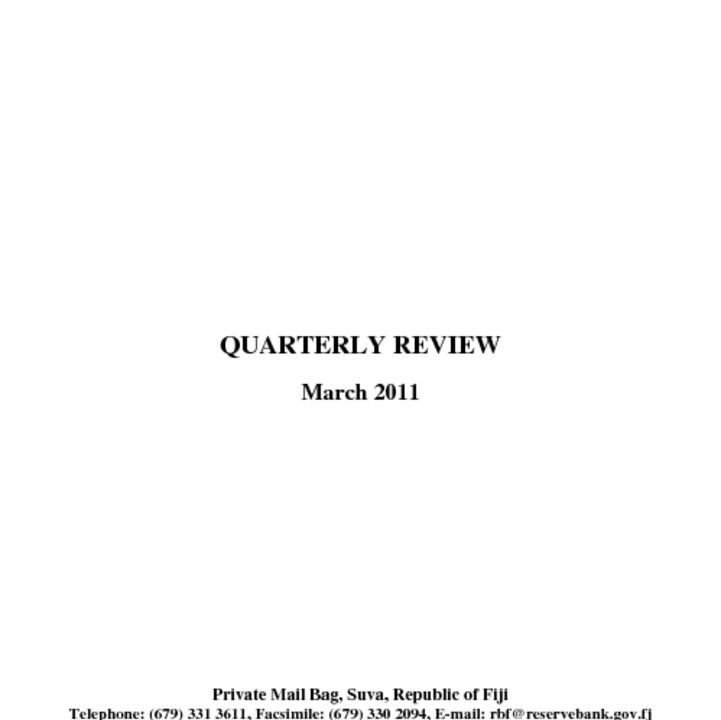 thumbnail of Quarterly Review (March 2011)
