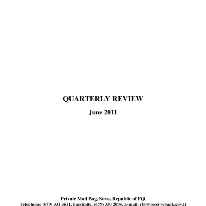 thumbnail of Quarterly Review (June 2011)