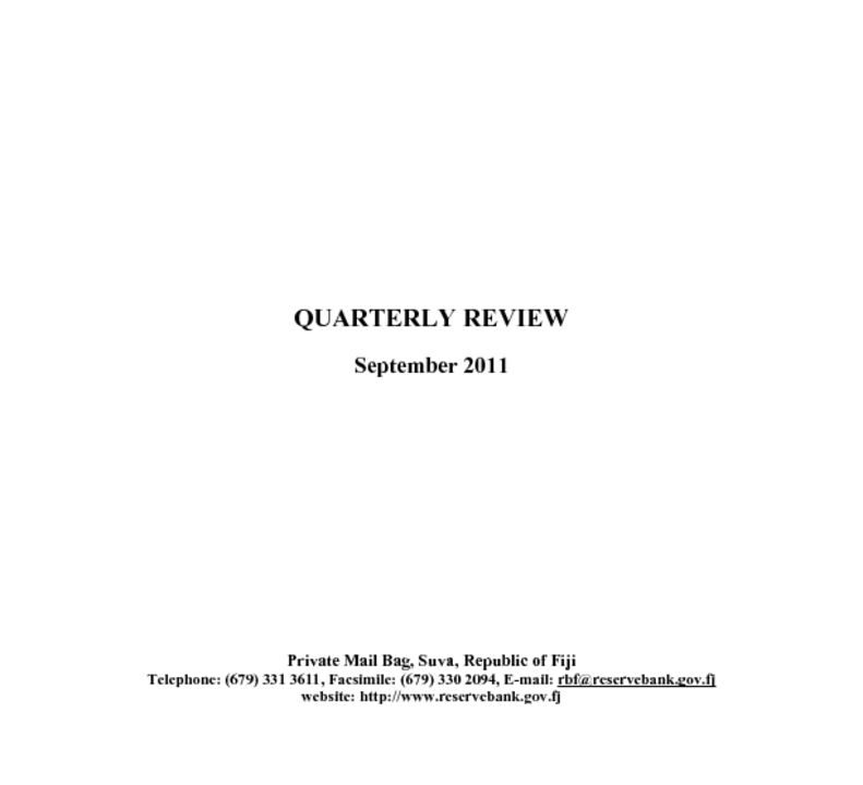 thumbnail of Quarterly Review (September 2011)