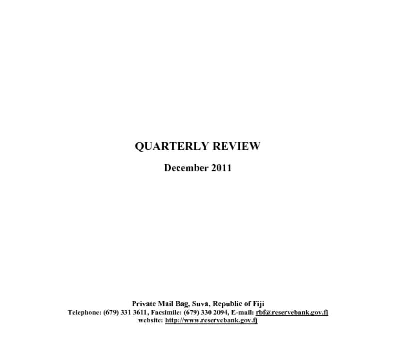 thumbnail of Quarterly Review (December 2011)