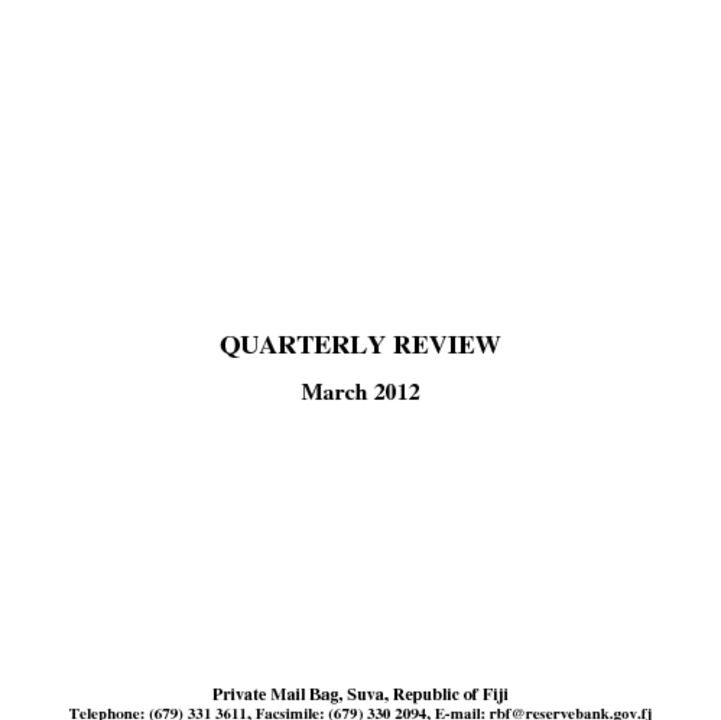 thumbnail of RBF Quarterly Review – March 2012