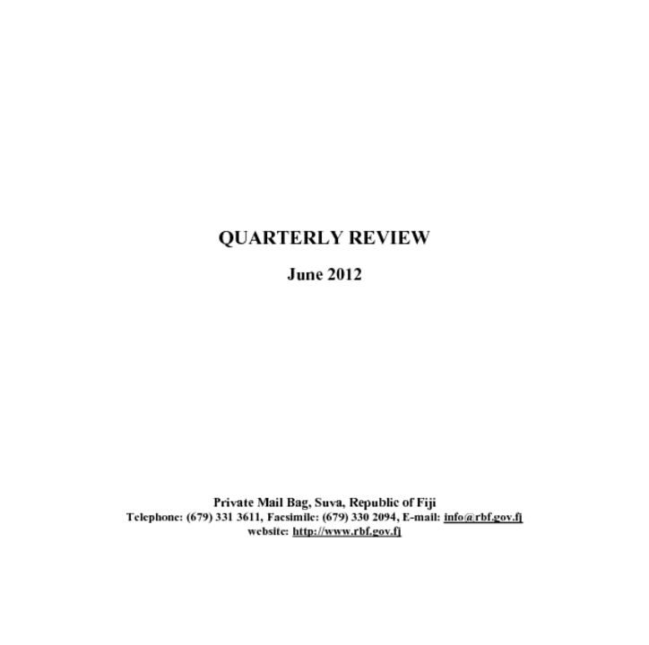 thumbnail of RBF Quarterly Review – June 2012