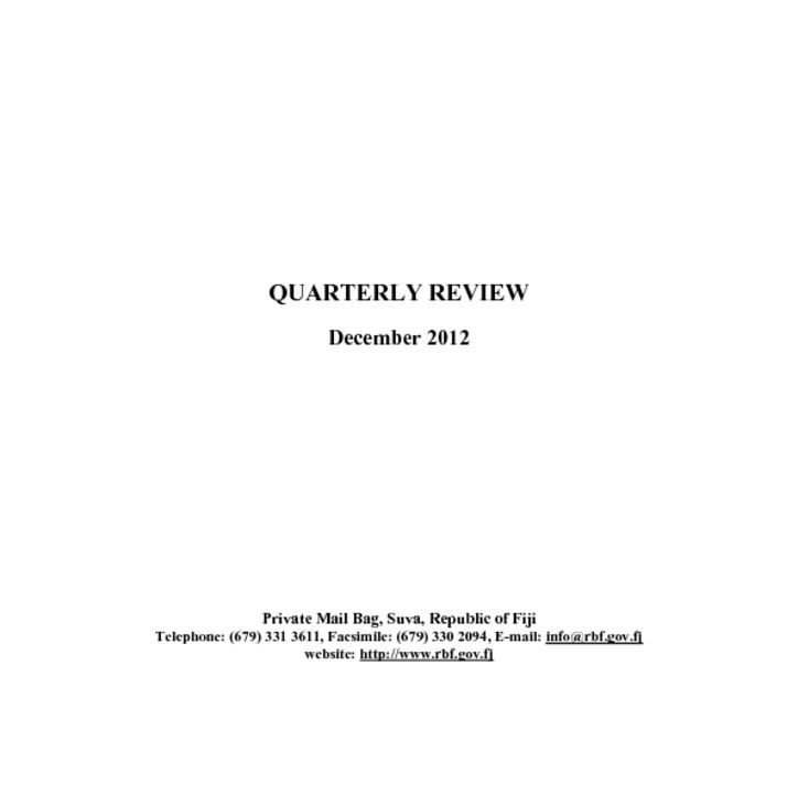 thumbnail of RBF Quarterly Review – December 2012