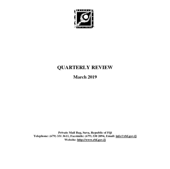 thumbnail of Quarterly Review March 2019