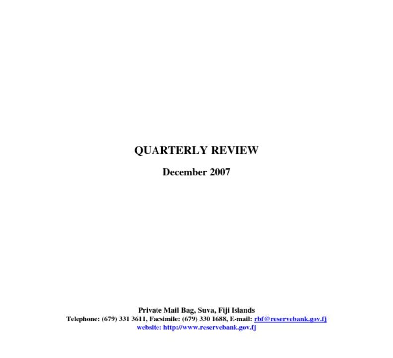 thumbnail of Dec-07 Quarterly Review