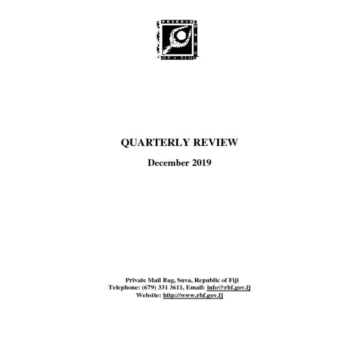 thumbnail of Quarterly Review December 2019
