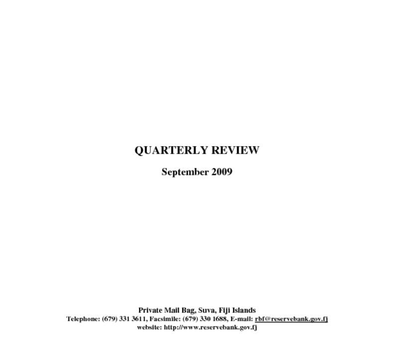 thumbnail of Quarterly Review (September 2009)