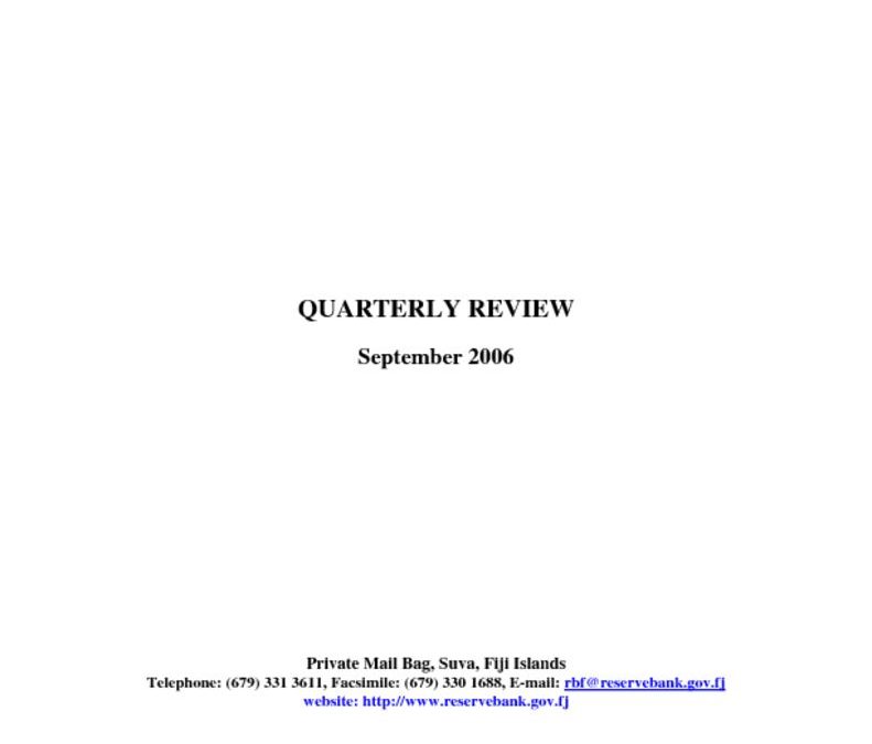 thumbnail of Sep-06 Quarterly Review