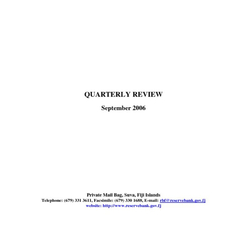 thumbnail of Sep-06 Quarterly Review