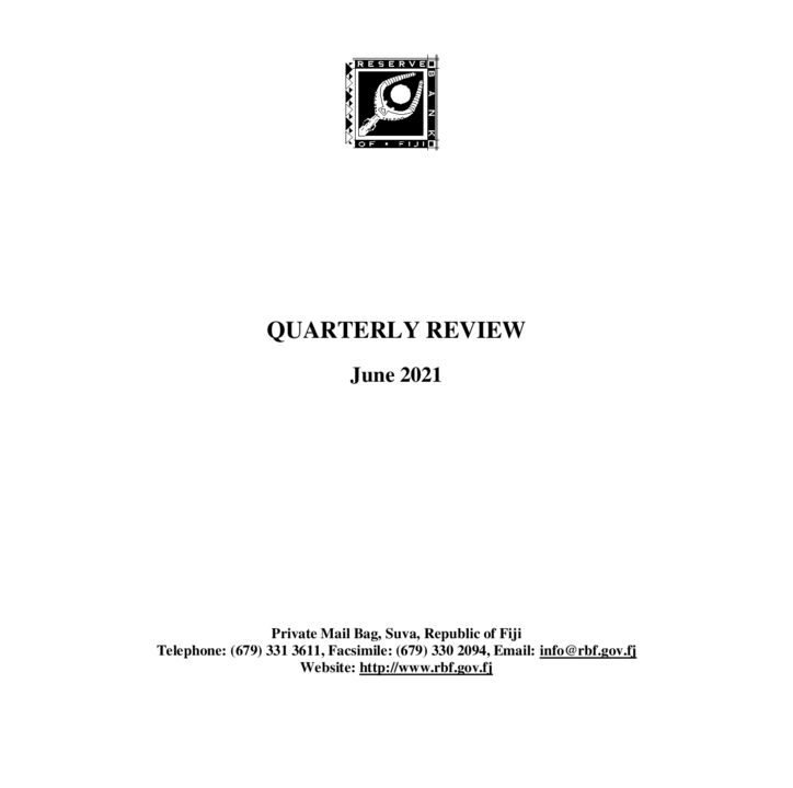 thumbnail of Quarterly Review June 2021